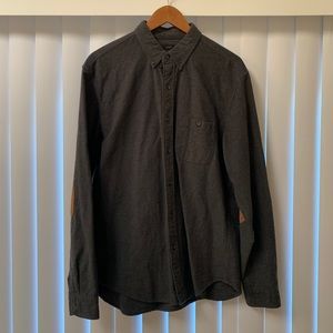 JCREW Men’s Long sleeve shirt w leather elbow pads